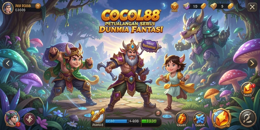 Screenshot COCOL88 menampilkan aksi seru di dunia petualangan.