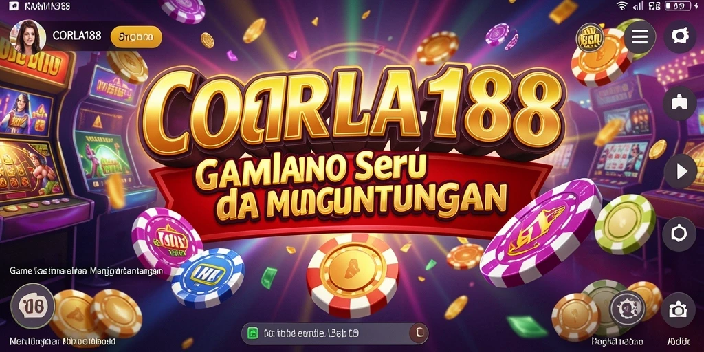 Tampilan permainan kasino yang menarik dan penuh warna di CORLA188.