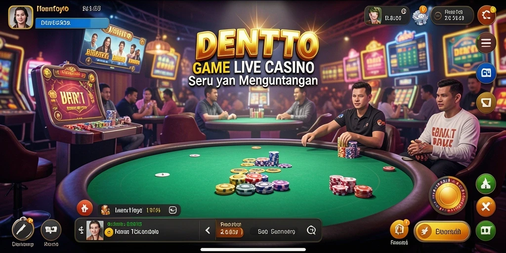 Tampilan gameplay DENTOTO Live Casino yang seru dan interaktif.