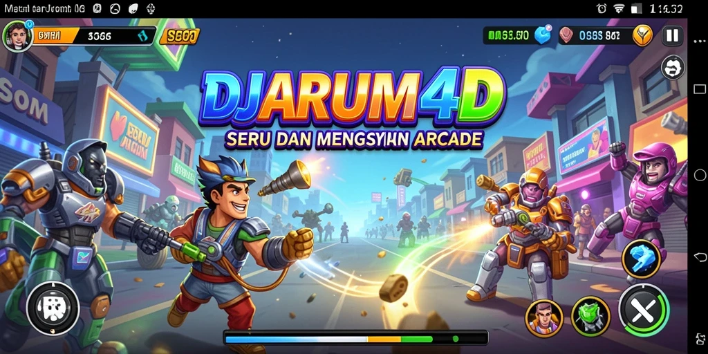 Screenshot gameplay DJARUM4D dengan grafis menawan dan tantangan seru.