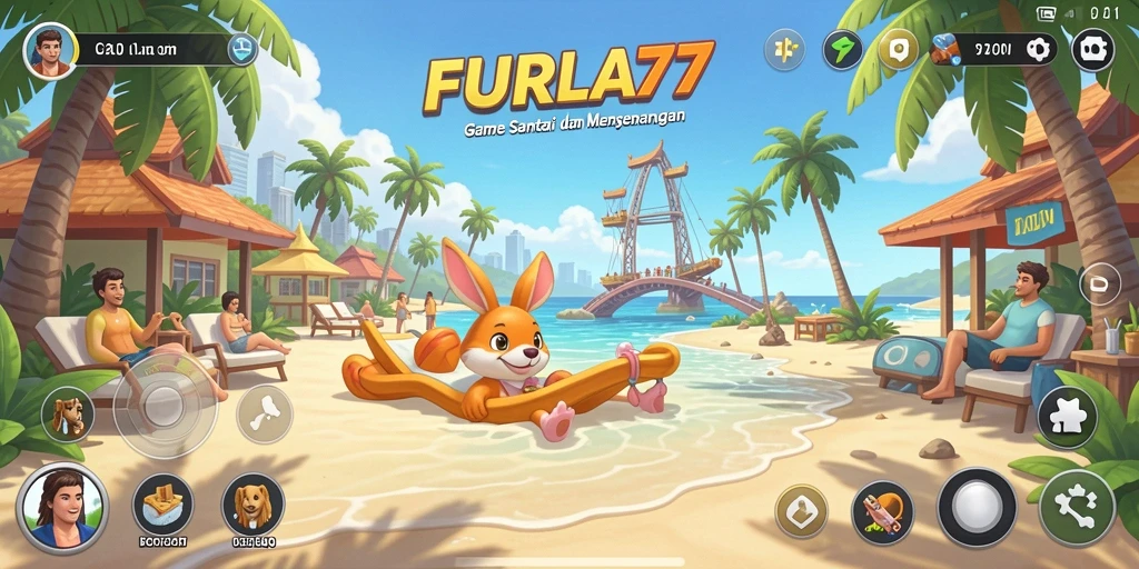 Tampilan gameplay FURLA77 yang seru dan berwarna-warni.