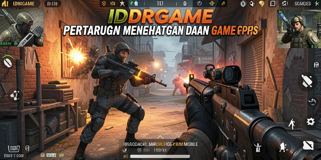 Screenshot IDRGAME menunjukkan aksi seru dalam gameplay FPS.