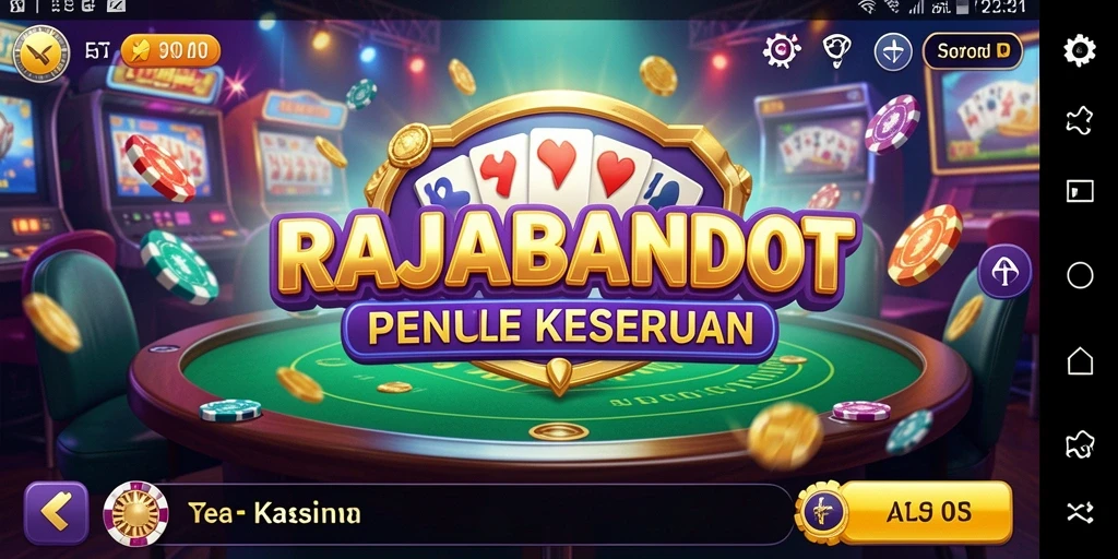 Tampilan menarik dari permainan kasino di RAJABANDOT.