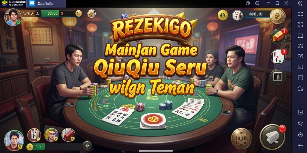 Tampilan permainan QiuQiu yang seru dan mendebarkan.