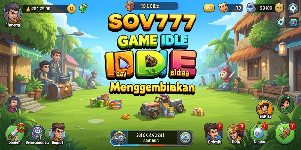 Tangkapan layar SOV777 menampilkan gameplay idle yang menarik dan interaktif.