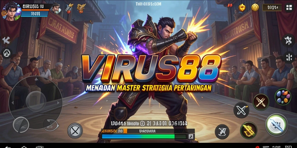Gameplay seru VIRUS88 dengan strategi mendebarkan.