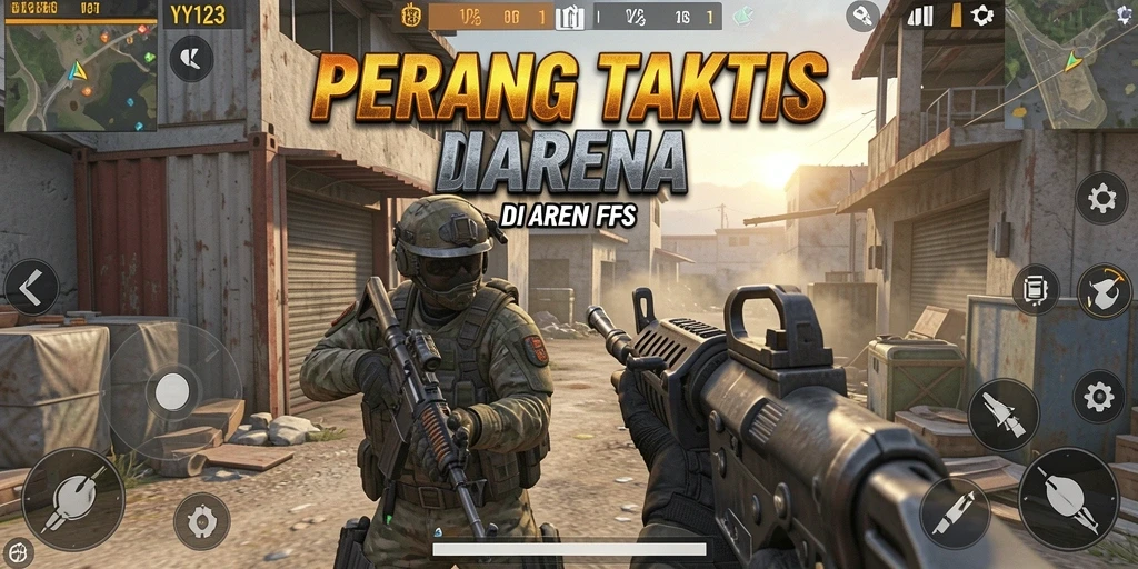 Tampilan gameplay seru dari YY123 dengan aksi tembak-menembak yang mendebarkan.